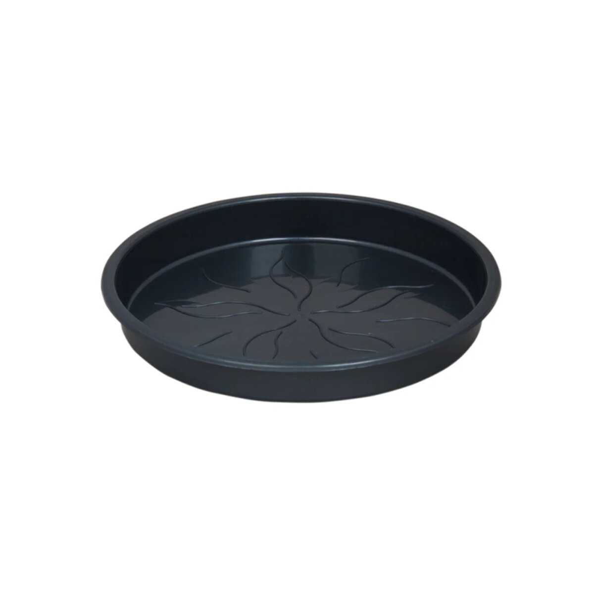 Untersetzer rund 40 cm Durchmesser für Blumentopf Kunststoff schwarz, 1,49 €