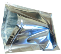 Bügelbeutel 45 x 56 cm silber mit Zip-Lock