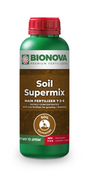 Bionova Soil Supermix 1 L Basisdünger Wachstum und Blüte Grow