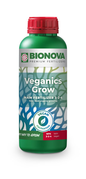 Bionova Vegan / Bio Veganics Grow 1 L Basisdünger Wachstum Grow Flüssigdünger