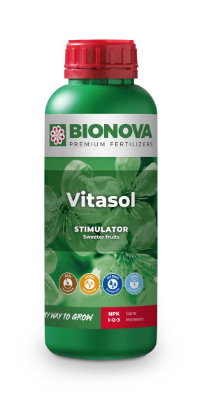 Bionova Vitasol 1 L  Blüte Booster für süßeren Geschmack Grow Flüssigdünger