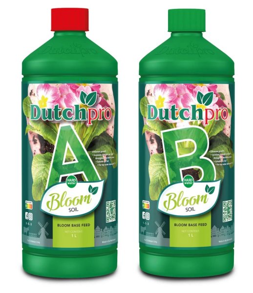 Basisdünger Erde Blüte / Bloom A 1L + B 1L Dutchpro