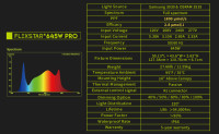 Flexstar PRO 645 W LED Samsung 301B und Osram 660 NM Dioden Vollspektrum Grow
