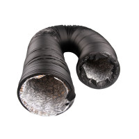 Alu / PVC Schlauch 150 - 153 mm Durchmesser 10 Meter schwarz Combiduct