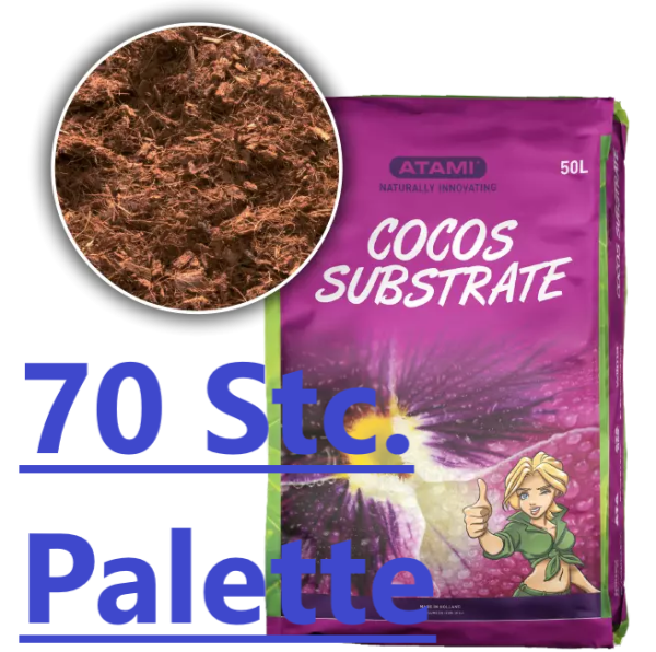 Atami Cocos Substrat 70 mal 50 Liter Kokossubstrat Palette