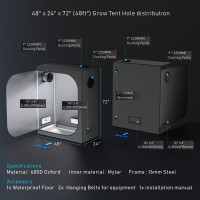 NITO Growzelt 120 x 80 x 200 cm D600 Myalar Growbox